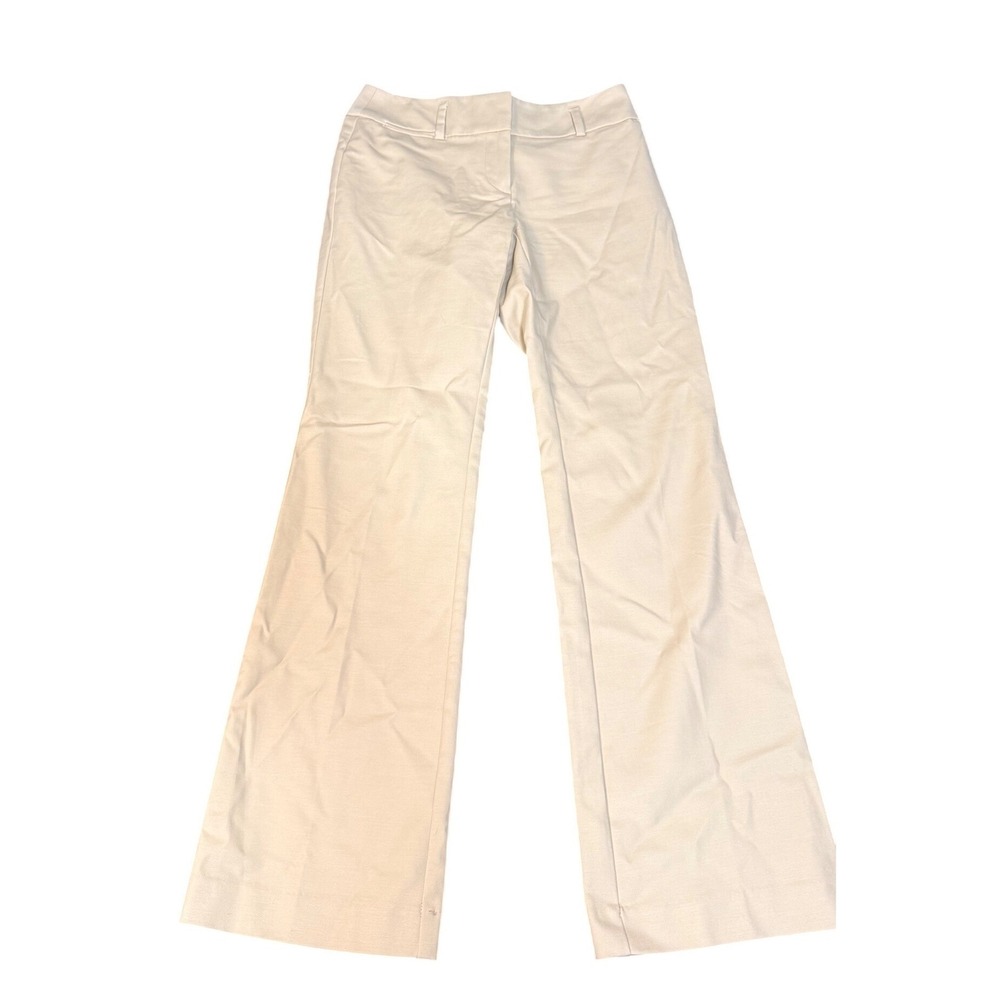 Ann Taylor Julie Boot Cut Pants Beige Tan Women 0P Professional Trousers